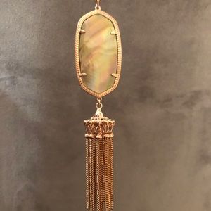 Kendra Scott Rayne rose gold necklace